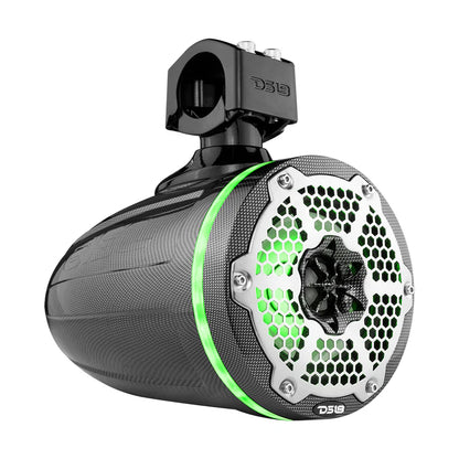CF-X6TP NXL 6.5" Marine and Powersports Towers LED RGB Lights 100 Watts Rms - Black Carbon Fiber