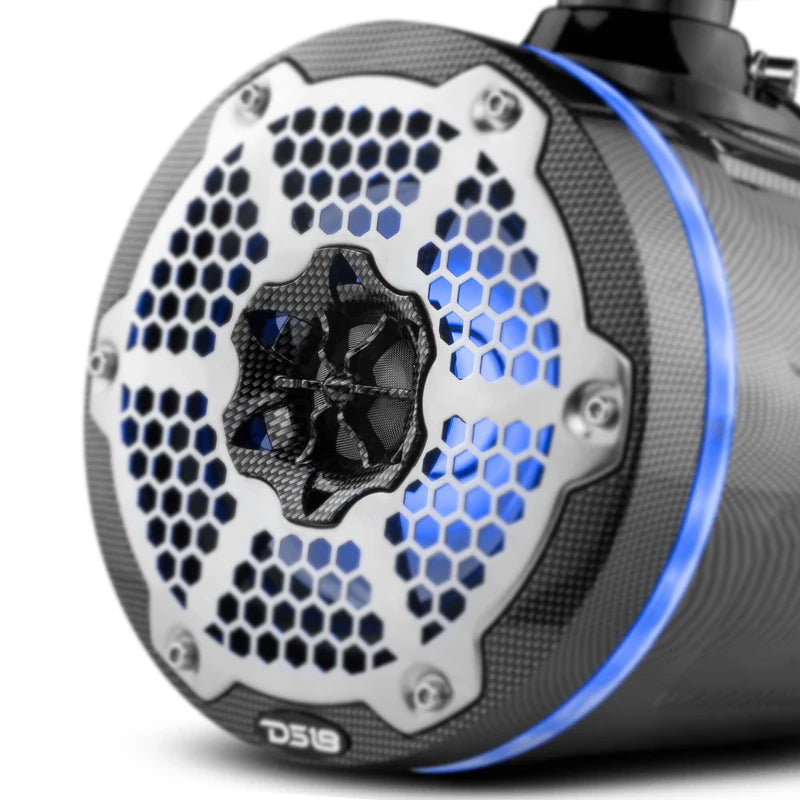 CF-X8TP NXL 8" Marine and Powersports Towers LED RGB Lights 125 Watts Rms - Black Carbon Fiber