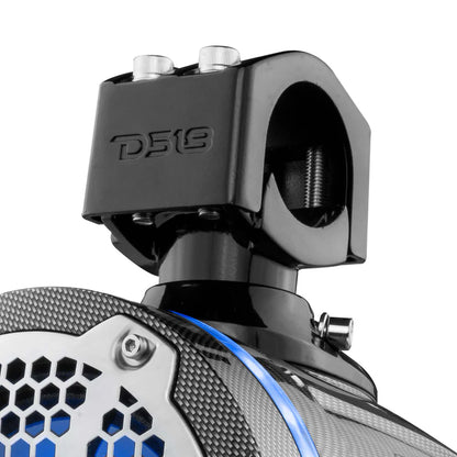 CF-X6TPNEO NXL 6.5" Neodymium Marine and Powersports Towers with Built-in Passive Radiator, 1" Driver and LED RGB Lights 150 Watts Rms -Black Carbon Fiber