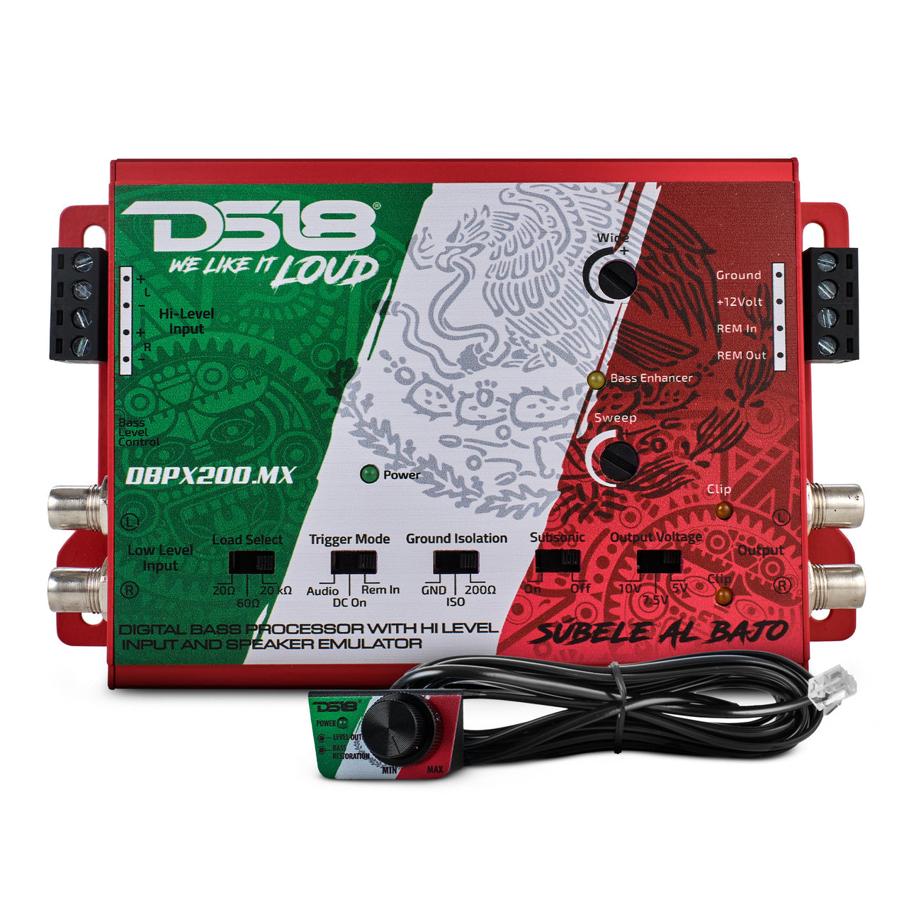 DBPX200.MX Digital Bass Processor With Hi to Low Signal Converter &amp; Speaker Emulator – Mexico Design