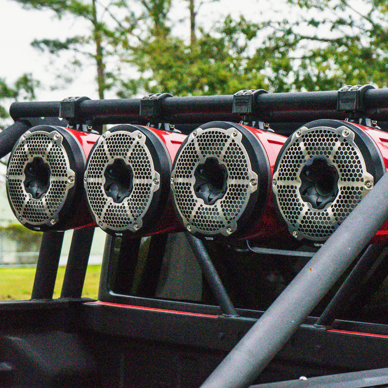 CF-X8TP NXL 8" Marine and Powersports Towers LED RGB Lights 125 Watts Rms - Black Carbon Fiber