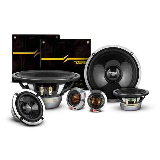 DX3N 3-WAY NEODYMIUM COMPONENT SPEAKER SYSTEM WITH CARBON FIBER CONE 290 WATTS RMS 4-OHM