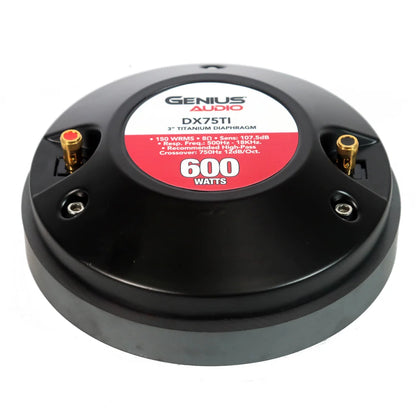 DX75TI PROFESSIONAL HIGH COMPRESSION TITANIUM DRIVER 3" VOICE COIL