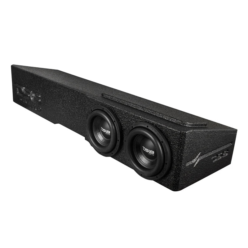 EBM-FFPUFCG-2X8.LDPKG Loaded 2 x 8" Subwoofer Enclosure for Chevy/GMC Crew Cabs (2007-2024) and Ford F-150/Super Duty Crew Cabs (2009-2024)