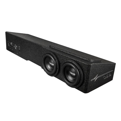 EBM-FFPUFCG-2X8.LDPKG Loaded 2 x 8" Subwoofer Enclosure for Chevy/GMC Crew Cabs (2007-2024) and Ford F-150/Super Duty Crew Cabs (2009-2024)