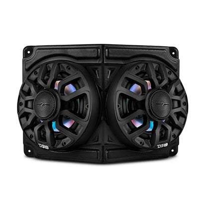 EN-OSP62 Universal Overhead Flat Mount Pod For Two 6.5” Speakers - Great for ATVs, UTVs, Golf Carts, Boats and more