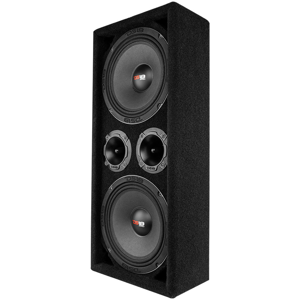 ENS-PRO-CHX82A.LD Dual 8" Loaded Ported Voceteo Box