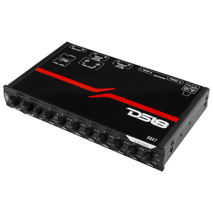 EQX7 DS18 High Volt 7-Band Equalizer with High Level Input and Auto Turn On