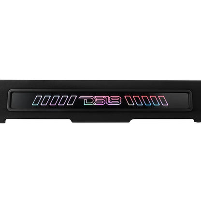 EXCL-FORDBASS.DF/17-UP.LDPKG Ford F-150 Down Firing Loaded Subwoofer Enclosure with Dream LED Lights, Amplifier and Wiring Kit