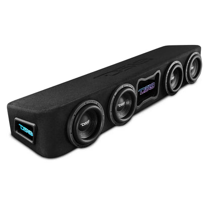 EXCL-FORDBASS.FF/17-UP-LDPKG Ford F-150 Forward Firing Loaded Subwoofer Enclosure with Dream LED Lights, Amplifier and Wiring Kit