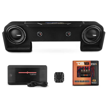 EXCL-RAMBASS.DF/21-UP.LDPKG Dodge Ram Down Firing Subwoofer Enclosure with Dream LED Light, Amplifier and Wiring Kit