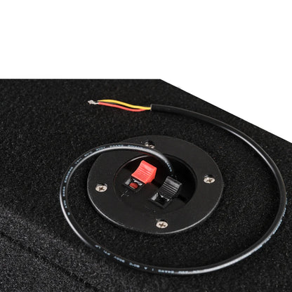 EXCL-SILVERADOBASS.DF/22-UP.LDPKG Chevy Silverado Down Firing Subwoofer Enclosure with Dream LED Lights, Amplifier and Wiring Kit