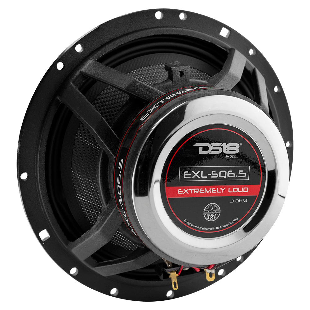 EXL-SQ6.5 2-Way Coaxial Speaker with Fiber Glass Cone 120 Watts Rms 3-Ohm