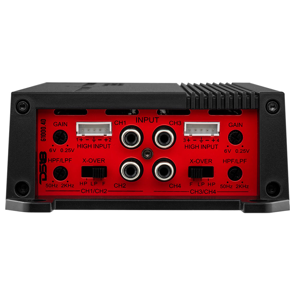 G1000.4D GEN-X Full-Range Class D 4-Channel Amplifier 4 x 90 Watts Rms @ 4-ohm