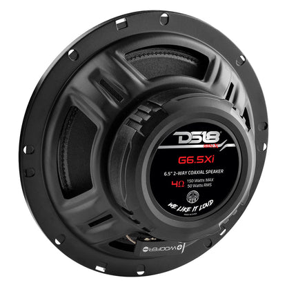 G6.5Xi 3-Way Coaxial Speakers 50 Watts Rms 4-Ohm