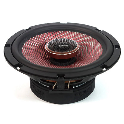 GXT65.2HR 6.5” 2 WAY COAXIAL SPEAKER HIGH QUALITY WITH BLACK CARBON FIBER RED GLASS FIBER MIXED