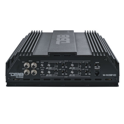 H-KO340 HOOLIGAN KO Full Range Class D 4-Channel Amplifier 4 x 300 Watts Rms @ 4-Ohm Made In Korea