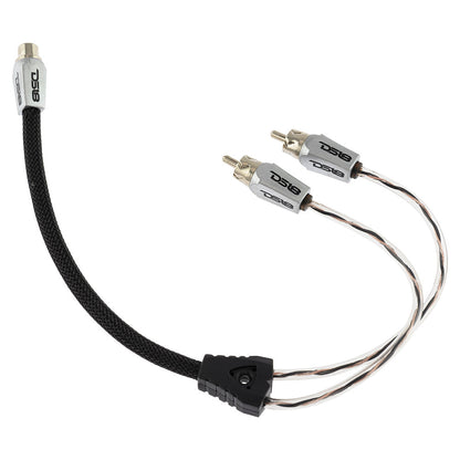 HQRCA-1F2MKIT Level 3 100% OFC RCA Y Connector 2 Female to 1 Male