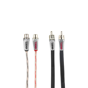 HQRCA-2F1MKIT Level 3 100% OFC RCA Y Connector 2 Female to 1 Male Black + Red Kit