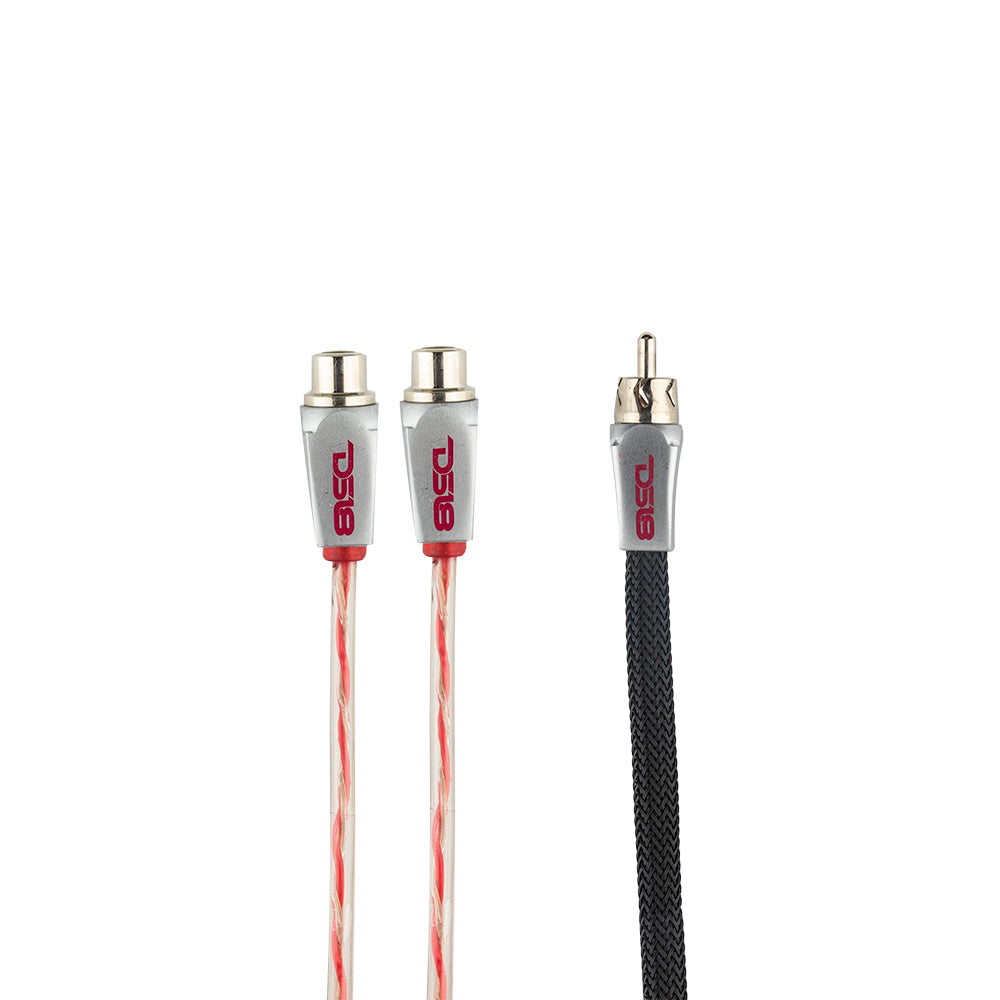 HQRCA-2F1MRD Level 3 100% OFC RCA Y Connector 2 Female to 1 Male