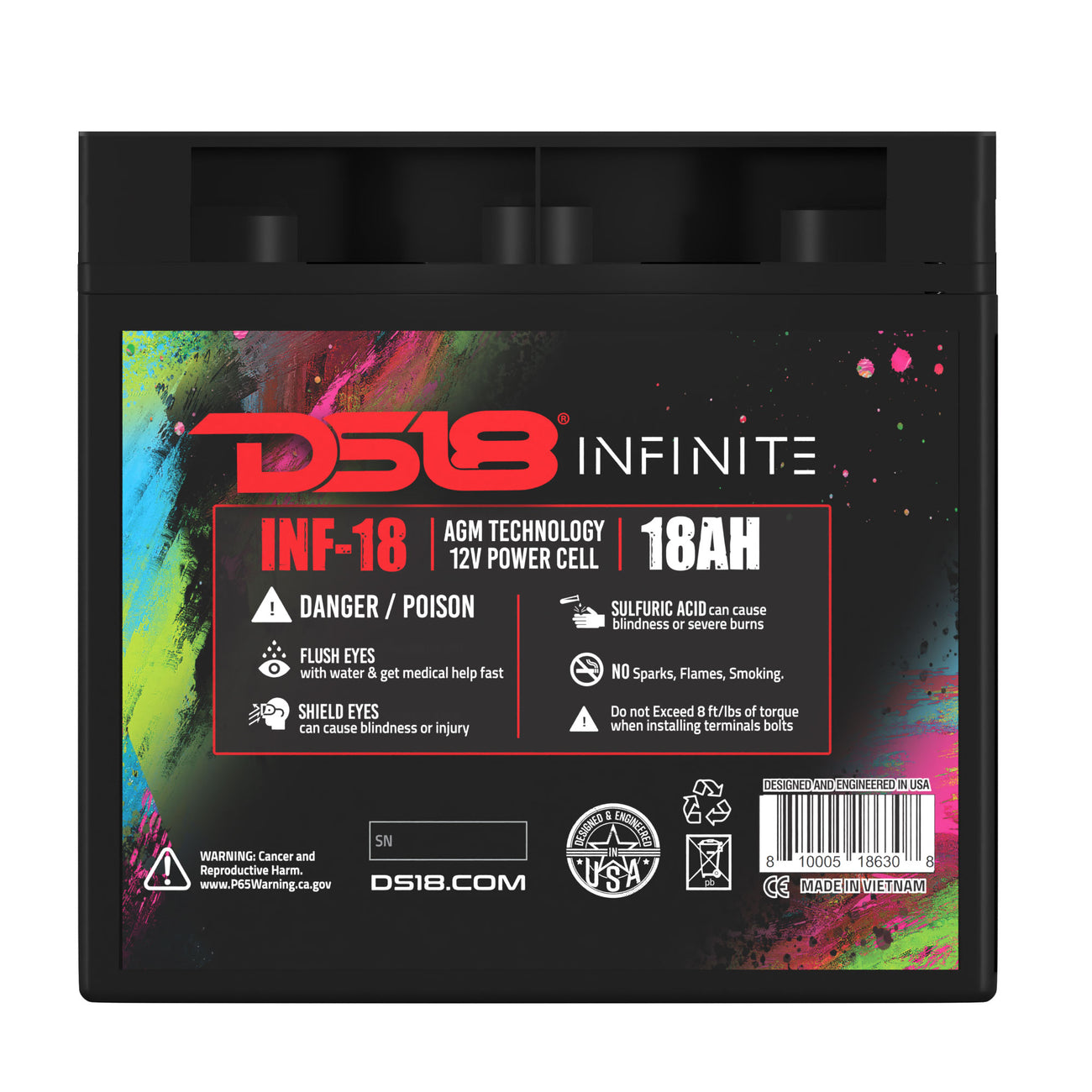 INF-18AH INFINITE 750 Watts 18 AH AGM Power Cell