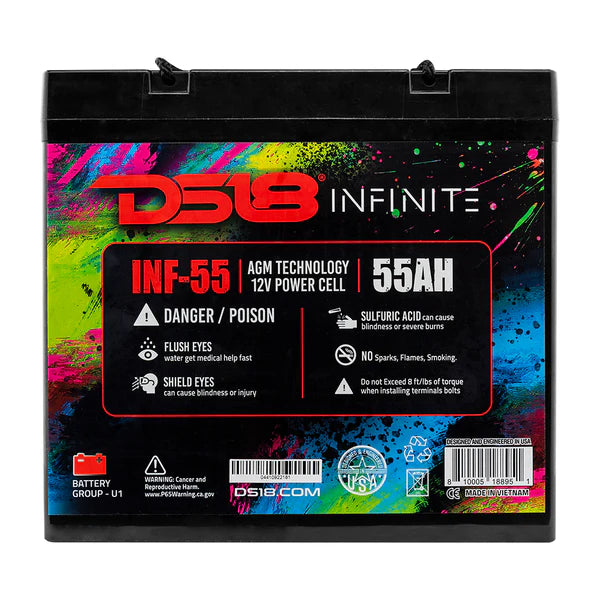 INF-55 DS18 INFINITE 1750 Watts 55 AH AGM Power Cell