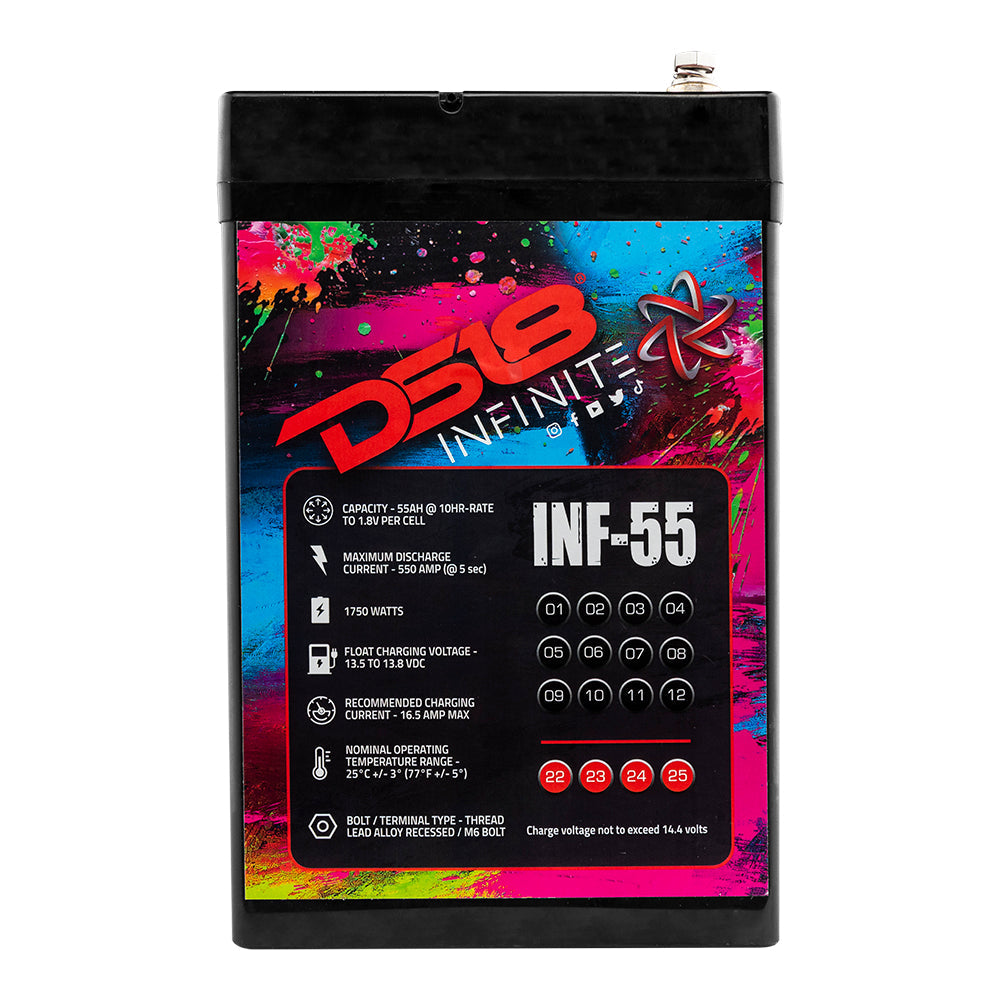 INF-55AH INFINITE 55 AH AGM Power Cell Battery