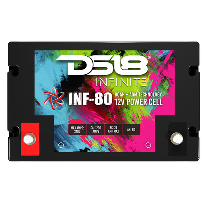 INF-80AH INFINITE 80 AH 2300 Watts AGM Power Cell 12 Volt Battery