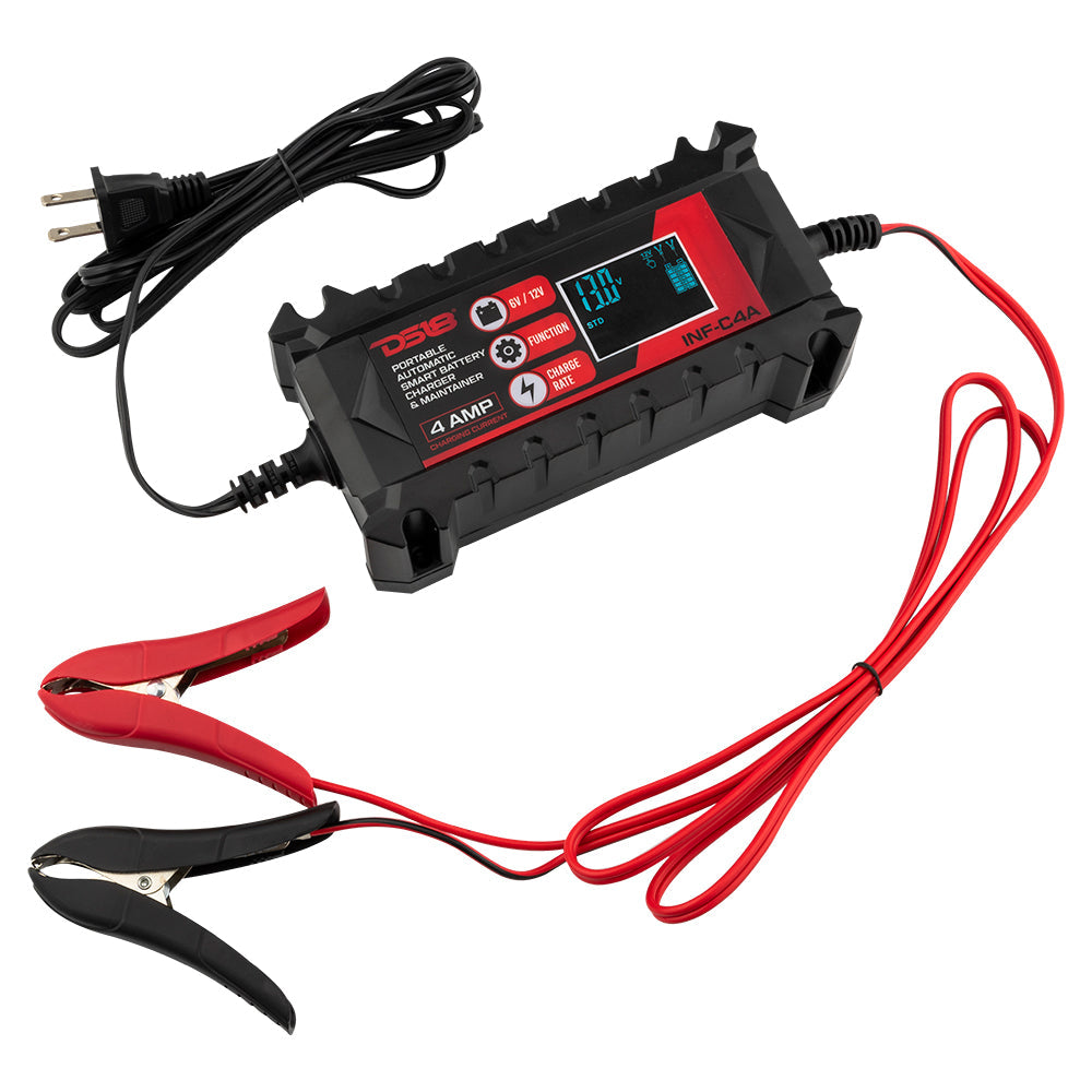 INF-C4A AUTOMATIC SMART LITHIUM AND AGM CAR BATTERY CHARGER