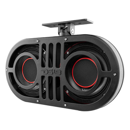 JVOCE Dual 6.5" Marine and Powersports PRO Roll Cage Sound Bar System with Built in LED RGB Lights450 Watts Rms ( 2 x PRO-HY6.4B Included)