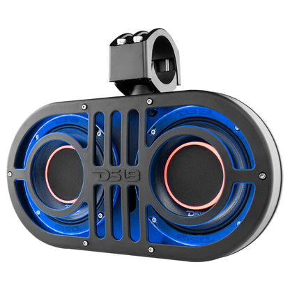 JVOCE Dual 6.5" Marine and Powersports PRO Roll Cage Sound Bar System with Built in LED RGB Lights450 Watts Rms ( 2 x PRO-HY6.4B Included)
