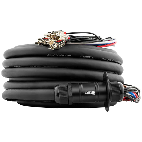 MDSA10/4.50FT DS18 Snake, Medusa 10 Channel RCA and 4 x 12GA OFC Power Wire 50 Feet