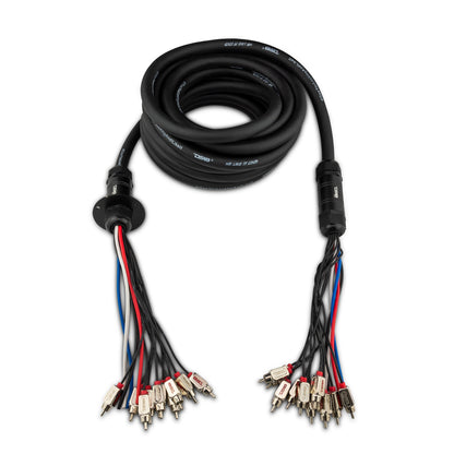 MDSA10/4.30FT Snake, Medusa 10 Channel RCA and 4 x 12GA OFC Power Wire 30 Feet