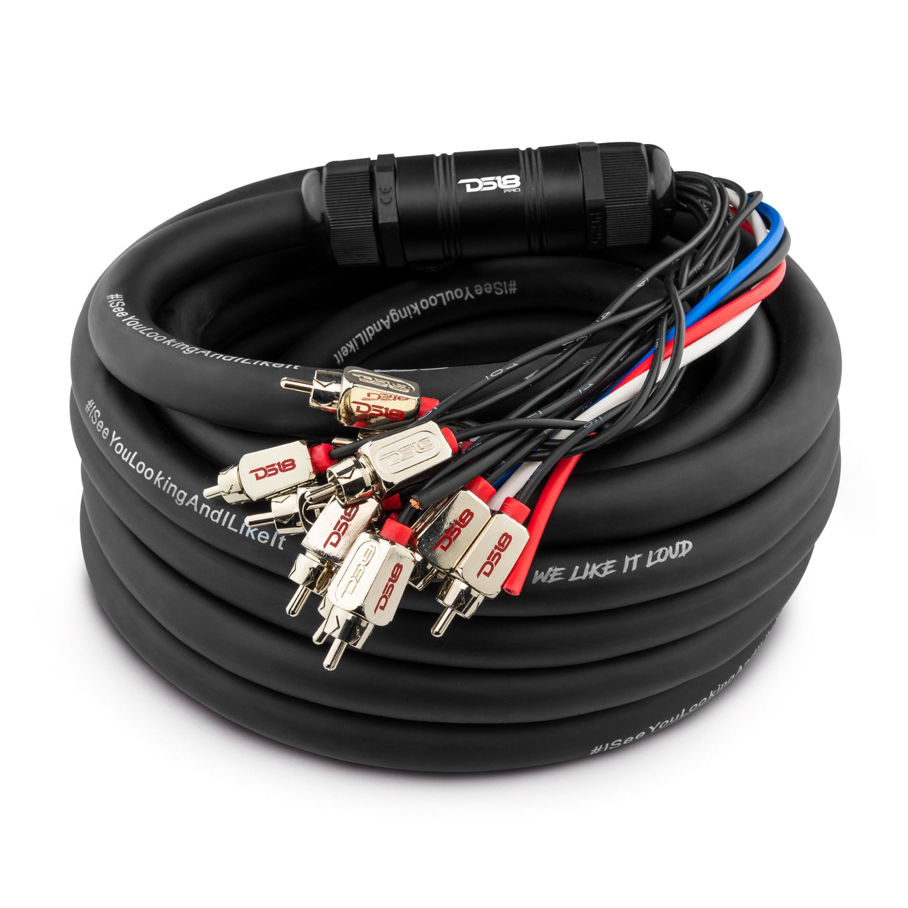 MDSA10/4.30FT Snake, Medusa 10 Channel RCA and 4 x 12GA OFC Power Wire 30 Feet