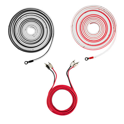 MOFCKIT8 8-GA Marine Tinned OFC Amplifier Installation Kit - WHITE