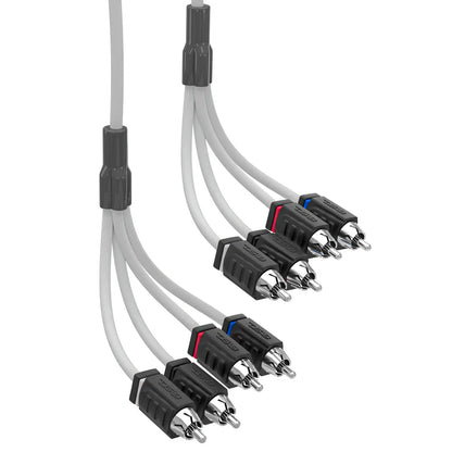 MOFCR-25FT.4CH RCA Marine Grade Tinned 100% Copper OFC 25 Feet / 4 Channel - WHITE