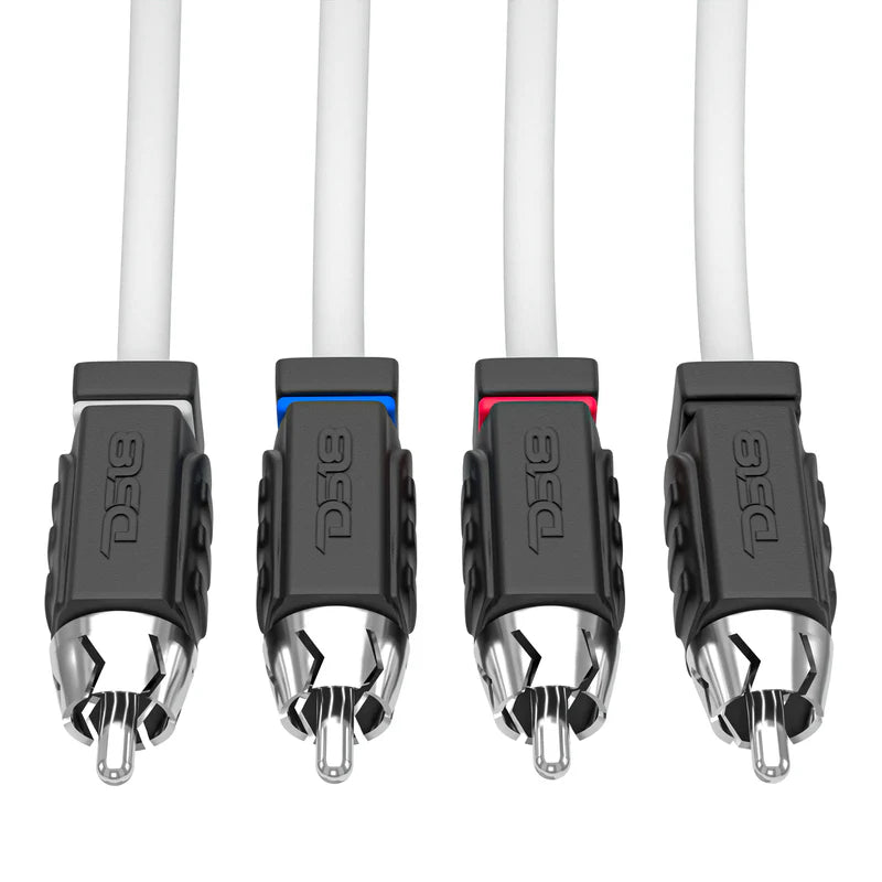 MOFCR-25FT.4CH RCA Marine Grade Tinned 100% Copper OFC 25 Feet / 4 Channel - WHITE