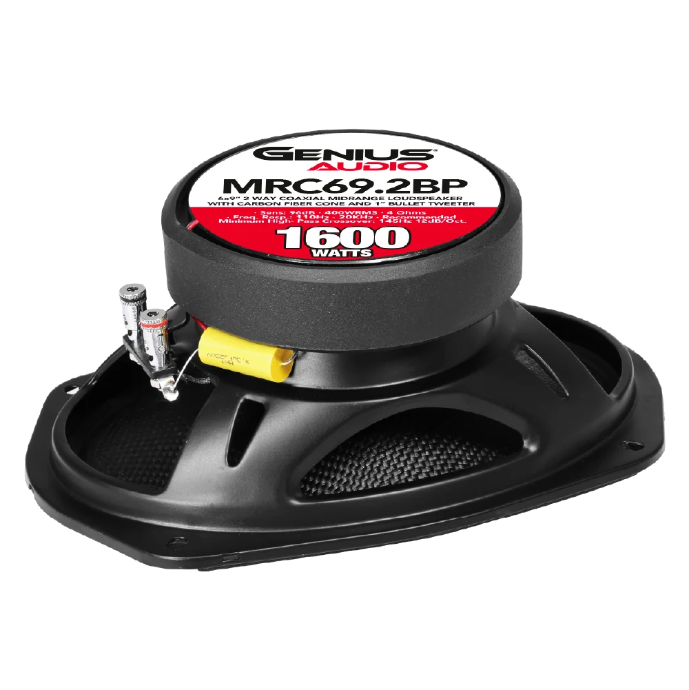 MRC69.2BP 6x9” PAIR 2 WAY COAXIAL MIDRANGE LOUDSPEAKER WITH CARBON FIBER CONE
