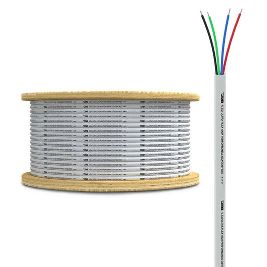 MRGB-18GA-100FT 18-GA Marine Tinned 100% Copper OFC LED RGB Wires -100 Feet