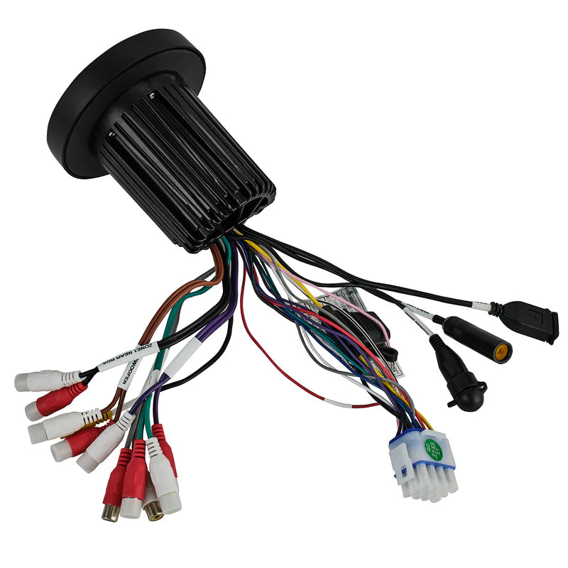 MRX100 Marine and Powersports Headunit 3" Color TFT screen , 2 Zones, 4 volts Output, BT, RDS 4 X 50 Watts