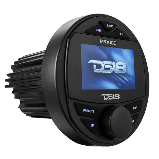 MRX100 Marine and Powersports Headunit 3" Color TFT screen , 2 Zones, 4 volts Output, BT, RDS 4 X 50 Watts