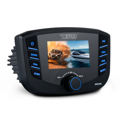 MRX300 Marine Headunit TFT screen , 3 Zones, 4 volts Output, Bluetooth, RDS 4X50 Watts