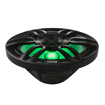 NXL-69/BK NXL 6x9" 2-Way Coaxial Marine Speaker With LED RGB Lights 125 Watts Rms 4-Ohm -Black