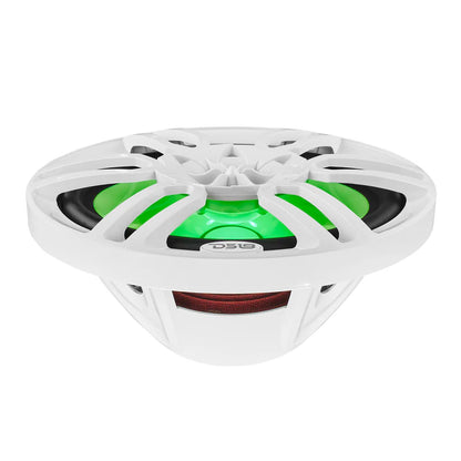 NXL-69/WH NXL 6x9" 2-Way Coaxial Marine Speaker With LED RGB Lights 125 Watts Rms 4-Ohm -White