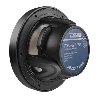 NXL-6M/BK NXL 6.5" 2-Way Coaxial Marine Speaker with RGB LED Lights 100 Watts Rms 4-Ohm