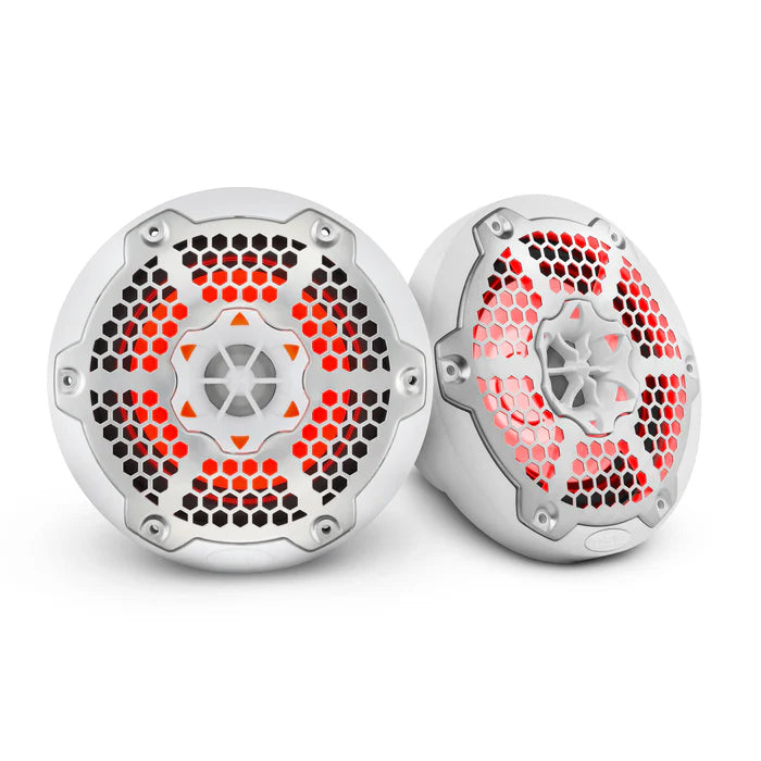 NXL-6M/WH DS18 NXL 6.5 2-Way Coaxial Marine Speaker With LED RGB Lights 100 Watts