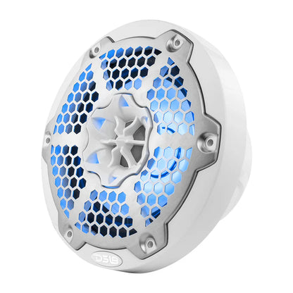 NXL-6M/WH DS18 NXL 6.5 2-Way Coaxial Marine Speaker With LED RGB Lights 100 Watts