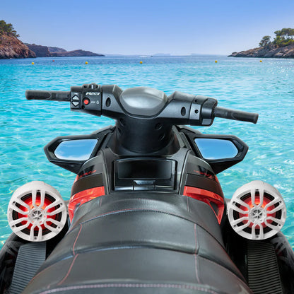 NXL-PS6W NXL 6.5" Pod 300w Speaker with Integrated RGB LED Lights (Pair) - Perfect For Jet Skis