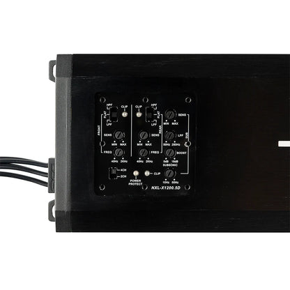 NXL-X1200.5D NXL 5-Channel Full-Range Class D IP67 Marine and Powersports Amplifier 4 x 150 @ 4-Ohm and 1 x 600 @ 2-Ohm Watts Rms