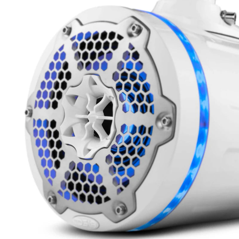 NXL-X6TPNEO/WH NXL 6.5" Neodymium Marine and Powersports Towers with Built-in Passive Radiator, 1" Driver and LED RGB Lights 150 Watts Rms -White